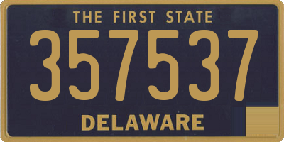DE license plate 357537