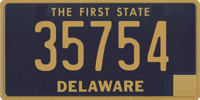 DE license plate 35754