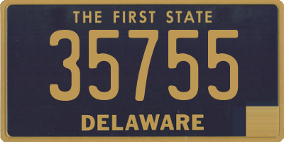 DE license plate 35755