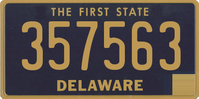 DE license plate 357563