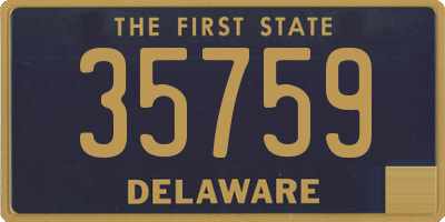 DE license plate 35759