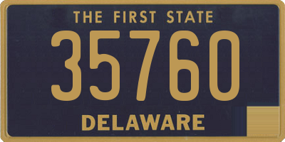 DE license plate 35760