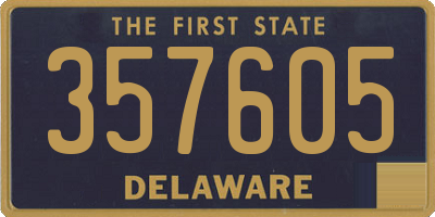 DE license plate 357605