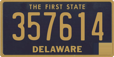 DE license plate 357614