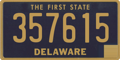 DE license plate 357615