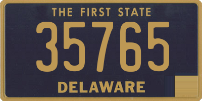 DE license plate 35765