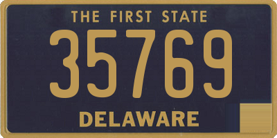 DE license plate 35769