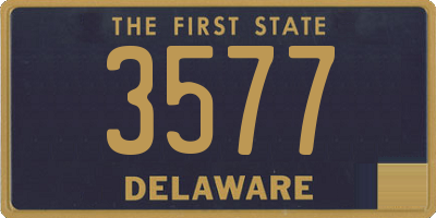 DE license plate 3577