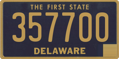 DE license plate 357700