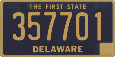 DE license plate 357701