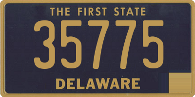 DE license plate 35775