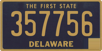 DE license plate 357756