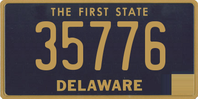 DE license plate 35776