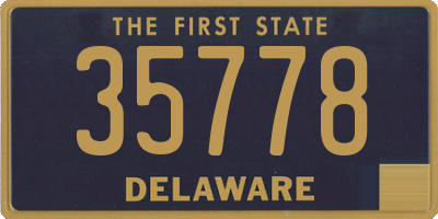 DE license plate 35778