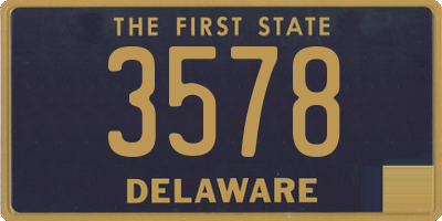 DE license plate 3578