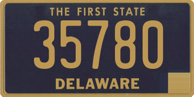 DE license plate 35780