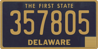 DE license plate 357805