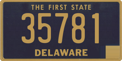 DE license plate 35781