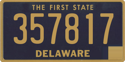 DE license plate 357817