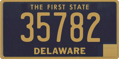 DE license plate 35782