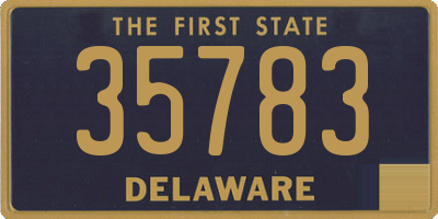 DE license plate 35783