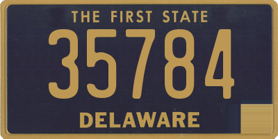 DE license plate 35784