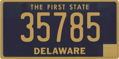 DE license plate 35785