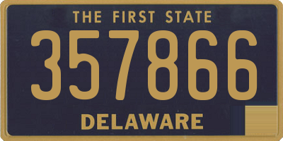 DE license plate 357866