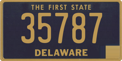 DE license plate 35787