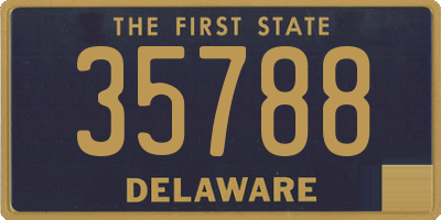 DE license plate 35788