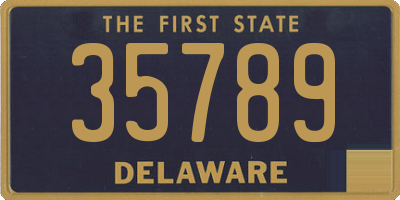 DE license plate 35789