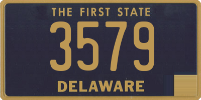 DE license plate 3579