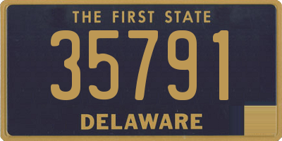 DE license plate 35791