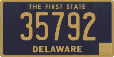 DE license plate 35792