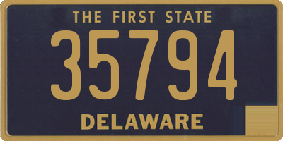 DE license plate 35794