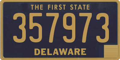 DE license plate 357973