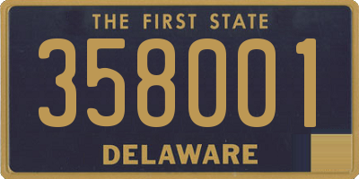 DE license plate 358001