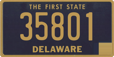 DE license plate 35801