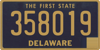 DE license plate 358019