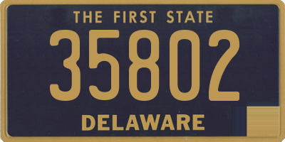 DE license plate 35802