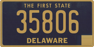 DE license plate 35806
