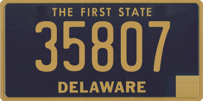 DE license plate 35807