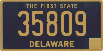 DE license plate 35809