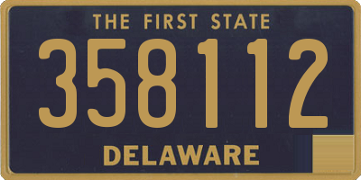 DE license plate 358112