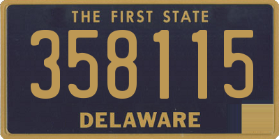 DE license plate 358115