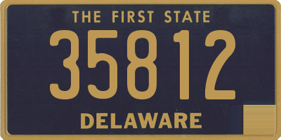 DE license plate 35812