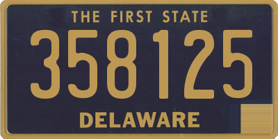 DE license plate 358125