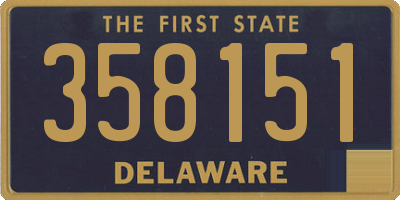 DE license plate 358151