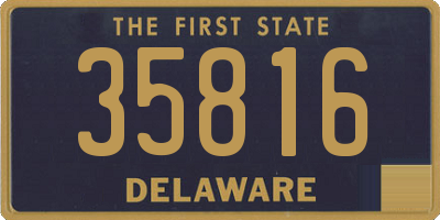 DE license plate 35816