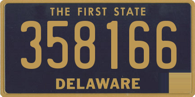 DE license plate 358166